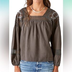 Lucky Brand NWOT boho top